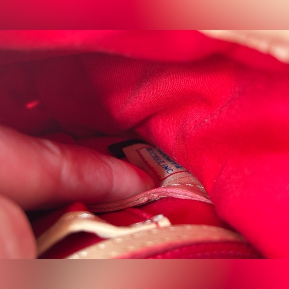 Dooney & Bourke Hot Pink Barbie Quilted Nylon Vacchetta Leather Crossbody Purse - Picture 12 of 16